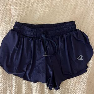 Frilly Flowy workout shorts with Spandex underneath
